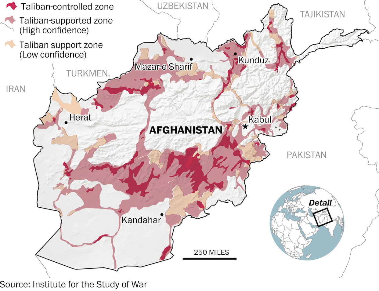 Afghanistan mappa