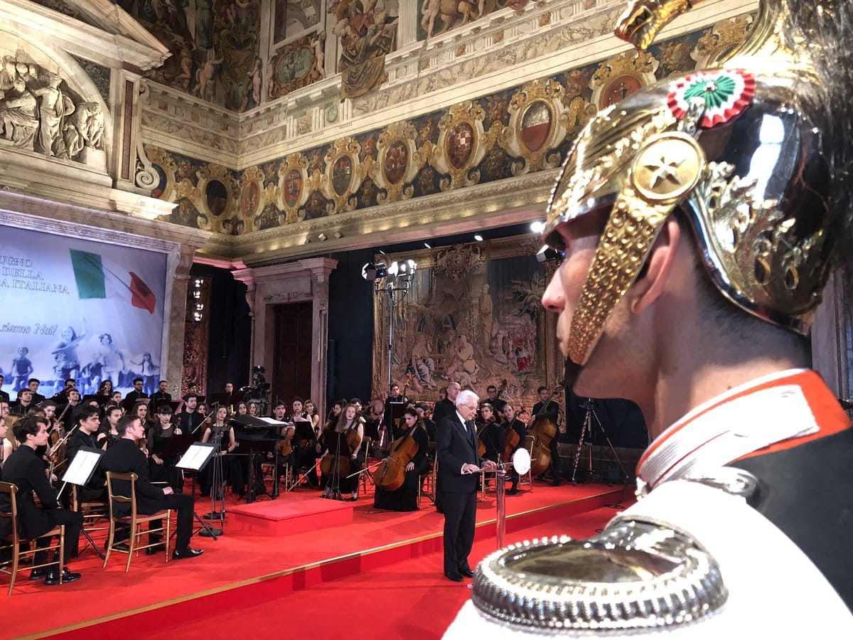 Concerto per la festa della Repubblica, Mattarella